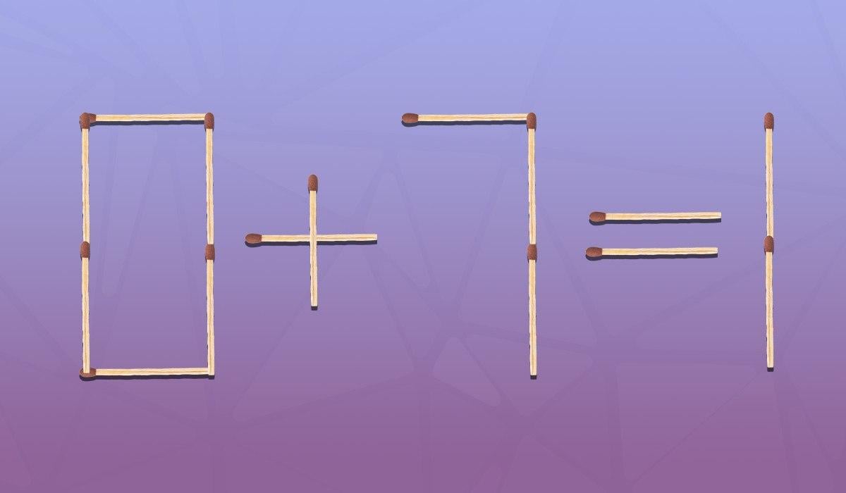 Morate pomaknuti jednu šibicu kako bi jednakost bila točna: brzi IQ test