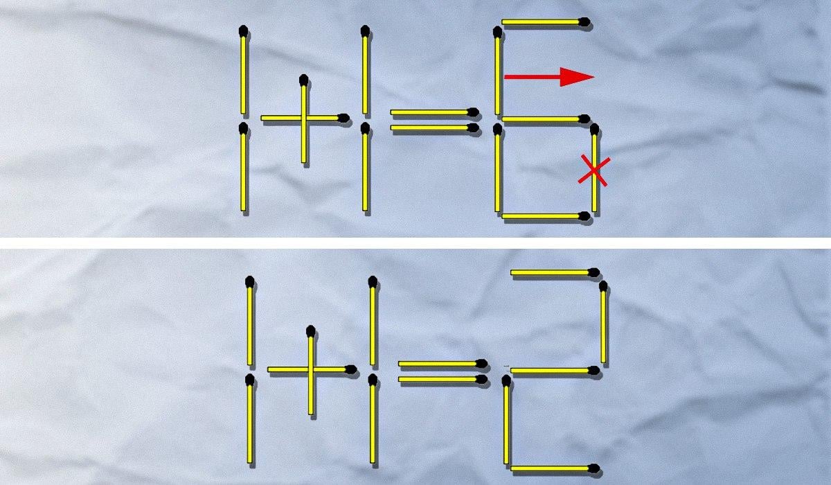 Jednu šibicu treba baciti, a drugu presložiti: težak test za provjeru IQ-a