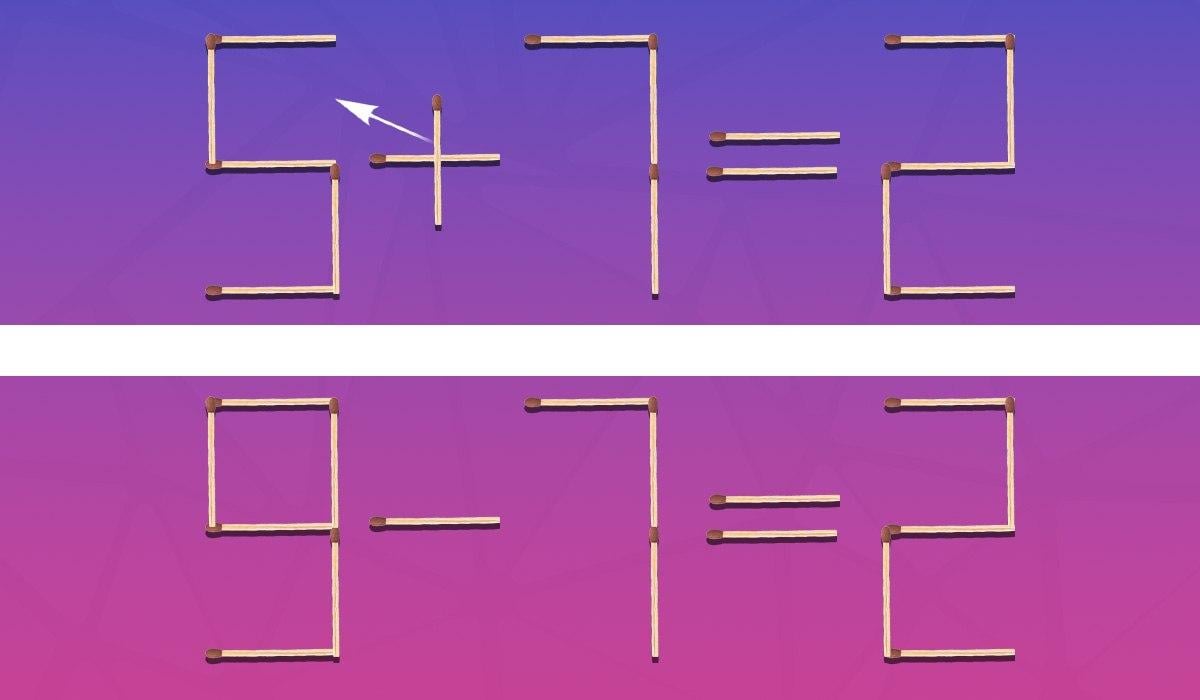 Trebate presložiti jednu šibicu i jednakost će postati točna: test inteligencije