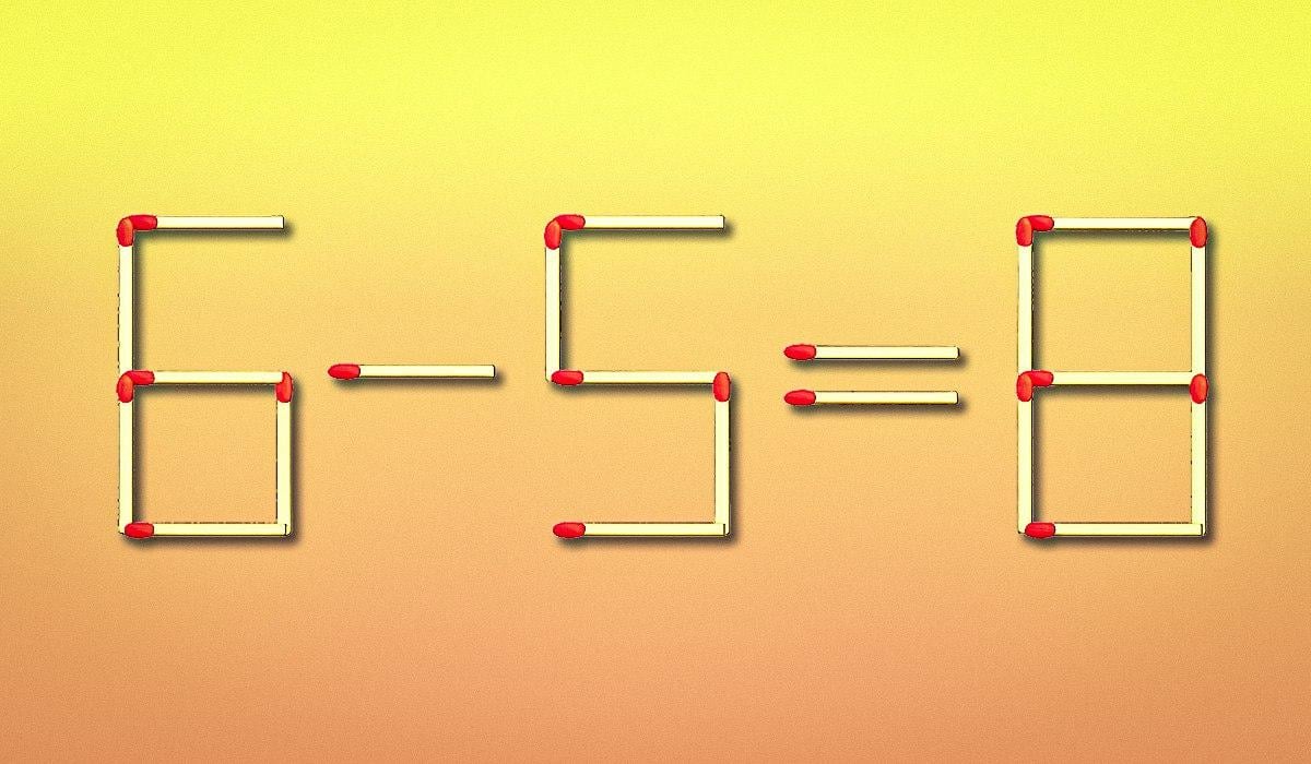 U 10 sekundi trebate pomaknuti samo jednu šibicu: test inteligencije