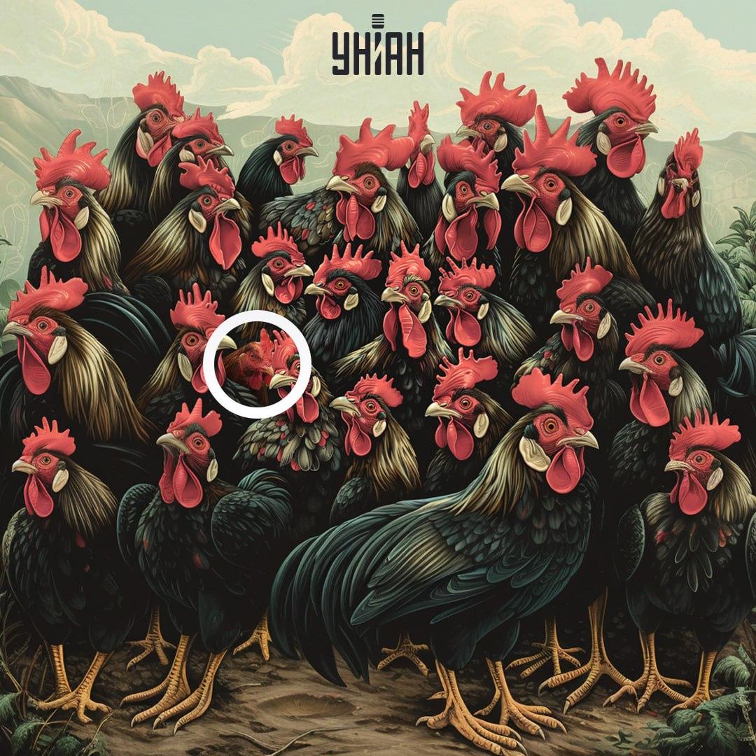 Kokošji češalj nije isto što i pijetlov / kolaž Moje