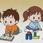 IQ test: pronađite 3 razlike na slici djece s knjigom