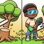 IQ test: pronađite 3 razlike na slici drvosječe za 21