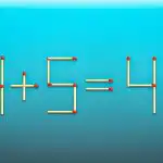 Morate povući 2 šibice i jednakost će postati točna: brzi