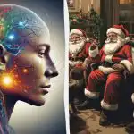 Morate pronaći ženu među Djedovima Božićnjacima u 5 sekundi: brzi